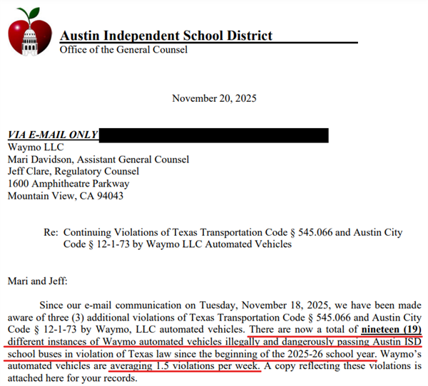 Waymo认栽召回！搞不定校车难题 被抓到19次非法超车(图3)